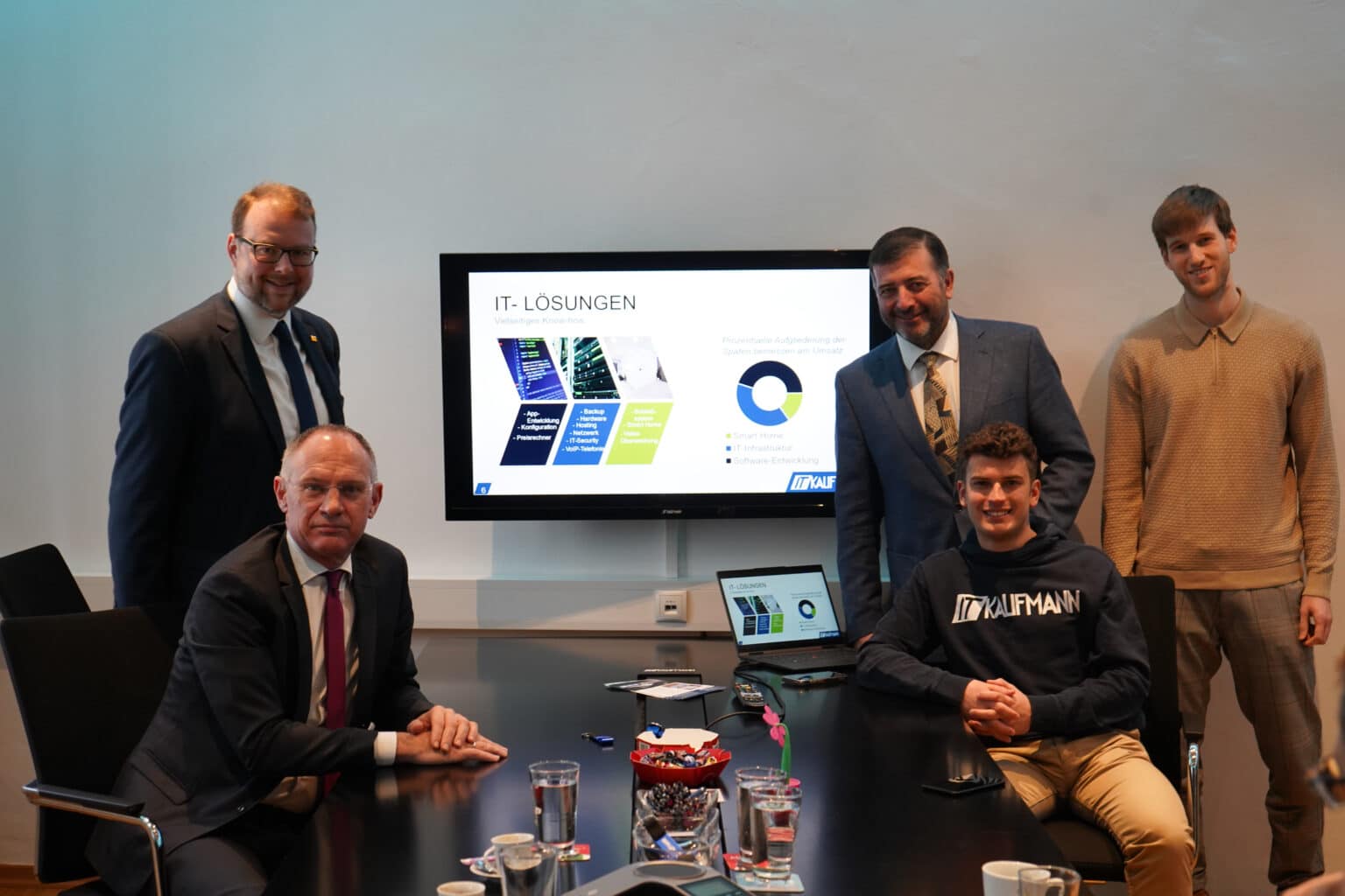 Besuch des Innenministers bei IT Kaufmann in Krems: Gespräch über NIS-2 und IT-Sicherheit